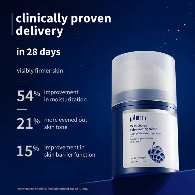 Plum Pepticharge Rejuvenating Creme for Visibly Firmer Skin In 28 Days (30ml)