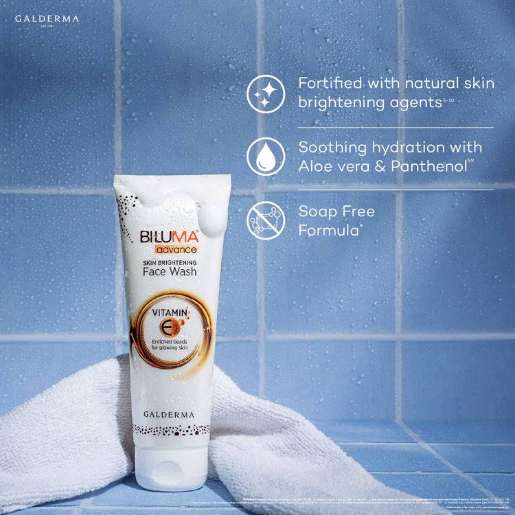 Biluma Face Wash, Vitamin E, Brightens, Protects Against Pimples & Blemishes
(100ml)