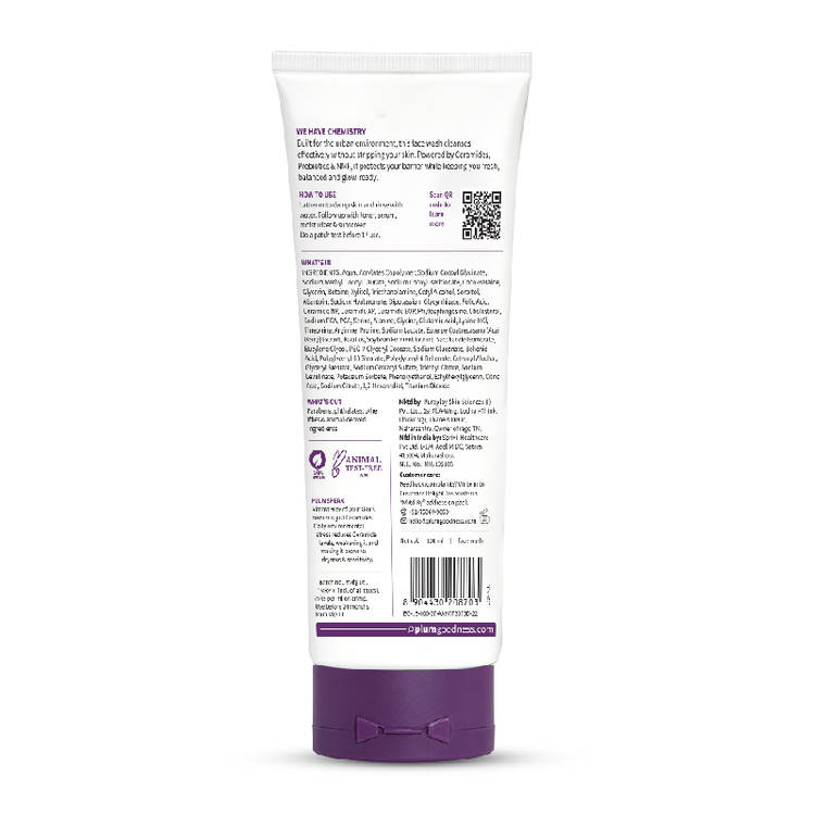 Plum CeraSense Barrier Care Face Wash with Acai & 1% NMF (100ml)