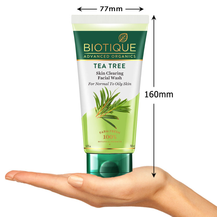 Biotique Advanced Organics Tea Tree Skin Clearing Facial Wash(150ml)