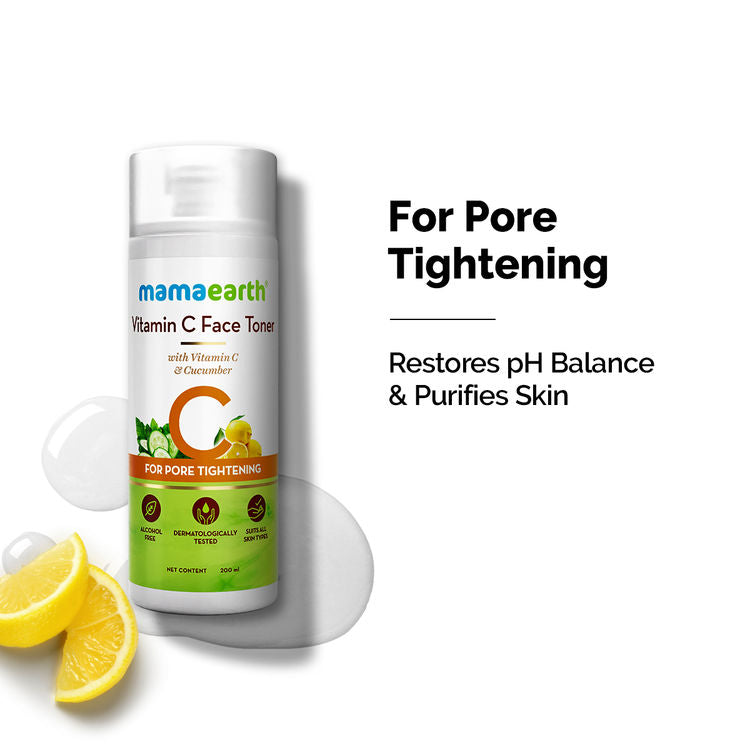 Mamaearth Vitamin C Face Toner with Witch Hazel for Pore Tightening and All Skin Types
(200ml)