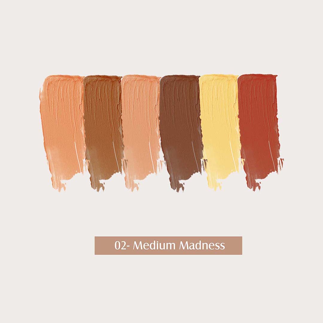 Glam21 Cream Concealer Corrector Palette (02Medium Madness)