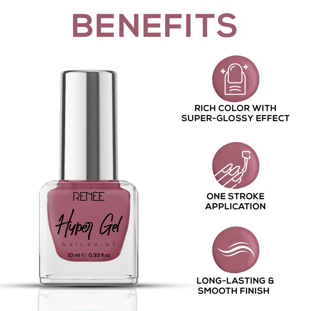 RENEE Hyper Gel Nail Paint 10ml (15 Orchid Pink)