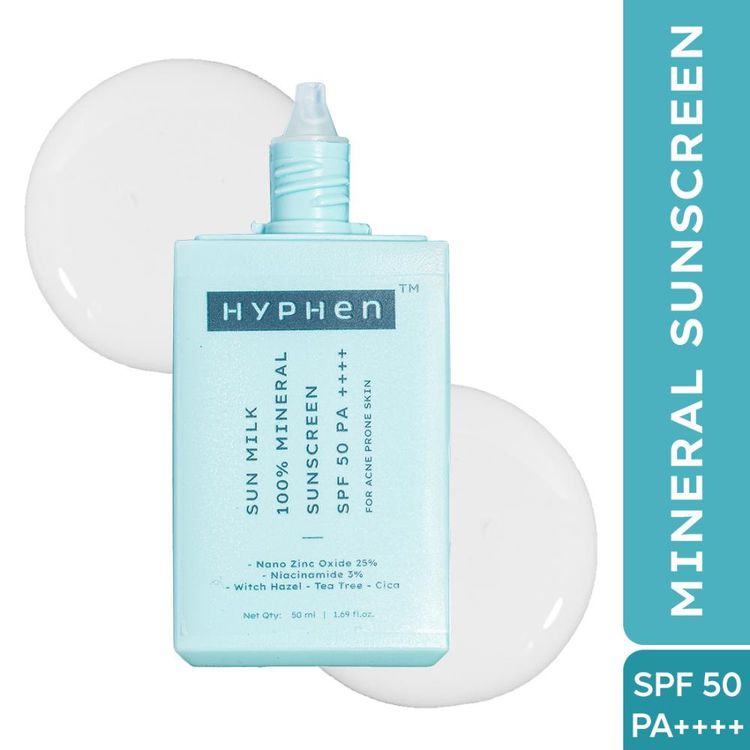 Hyphen Sun milk 100% mineral sunscreen spf 50 pa++++ | 50 ml