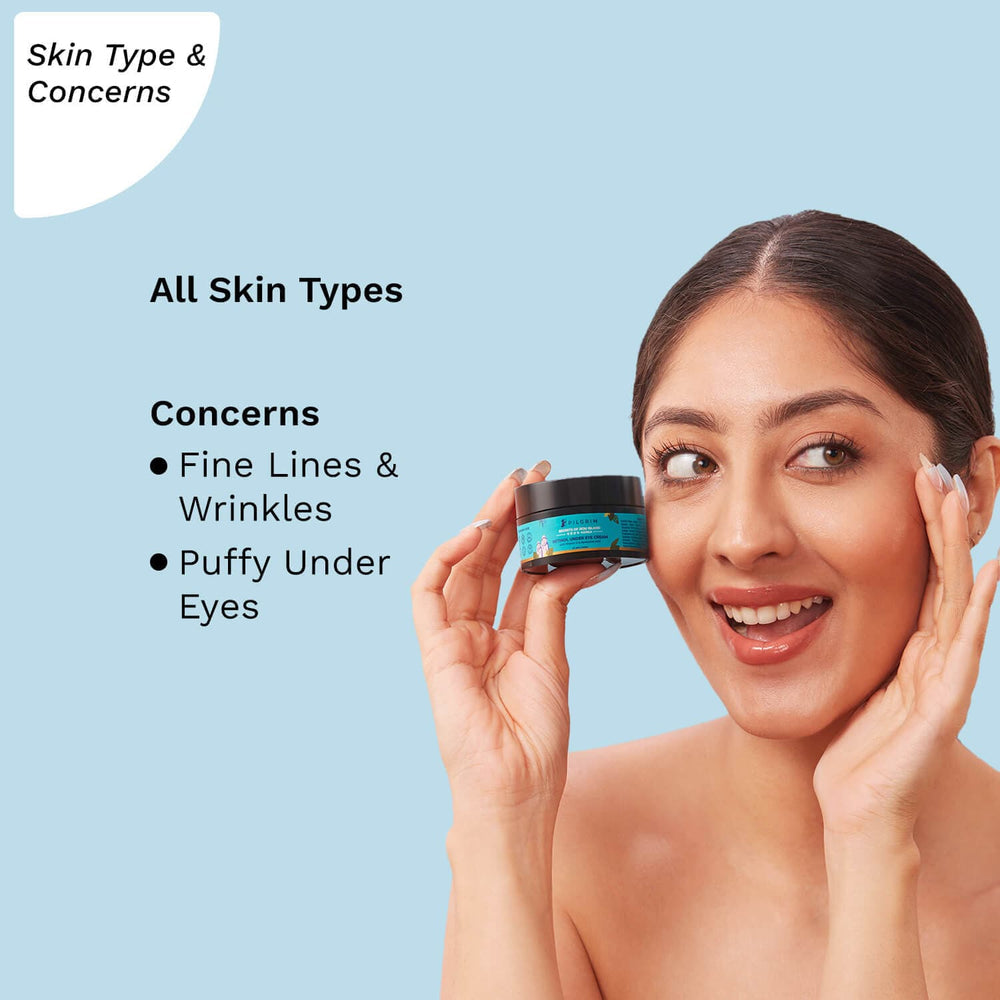 Pilgrim Retinol Under Eye Cream with Vitamin C & Hyaluronic Acid
Discover Youthful And Vitalized Skin