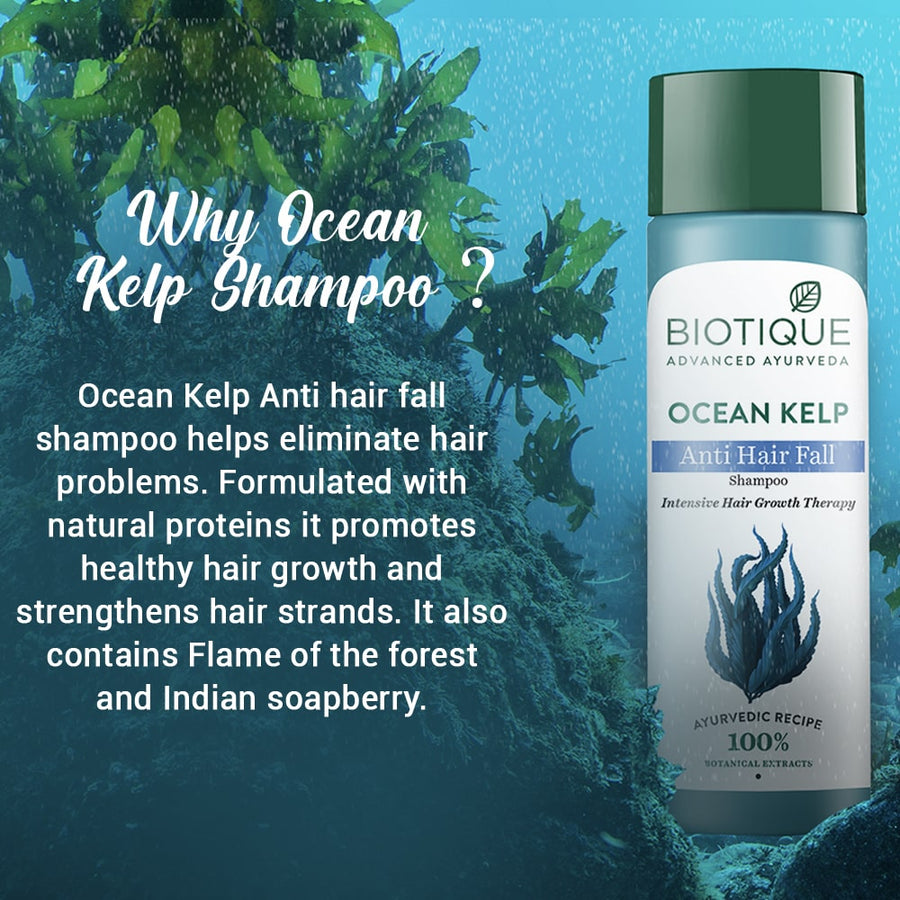 Biotique Ocean kelp anti hair fall shampoo / 340ml
