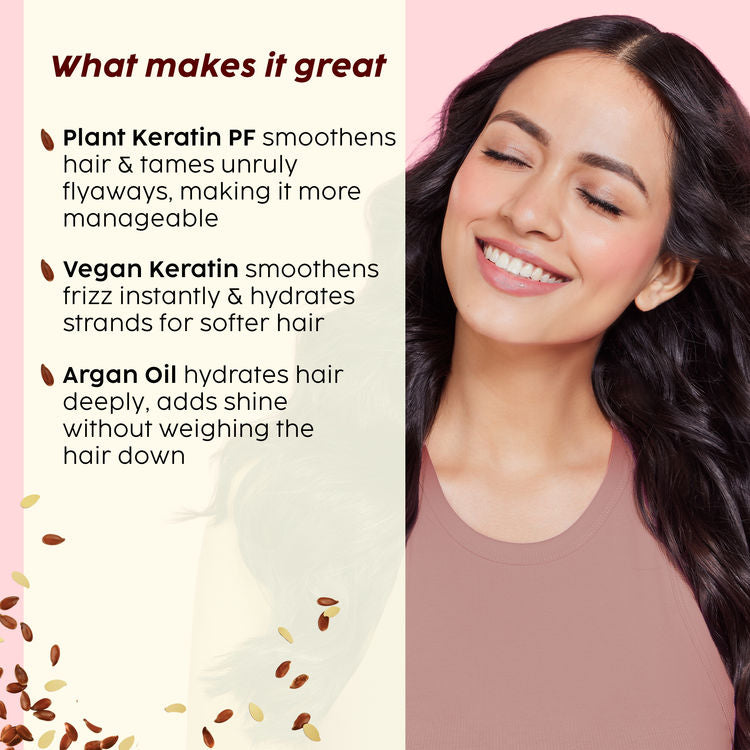 Plix The Plant Fix Flaxseed Keratin Smoothening Anti-Frizz Serum
(50ml)