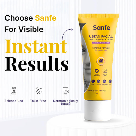Sanfe Ubtan Facial Hair Removal Cream 50g