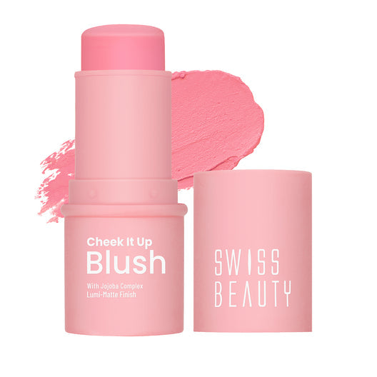 Swiss Beauty Cheek It Up Blush 01(High on Pink)