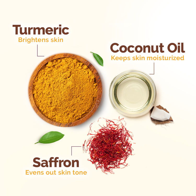 Mamaearth Ubtan Face Wash With Turmeric & Saffron For Tan Removal 100 ml (100ml)