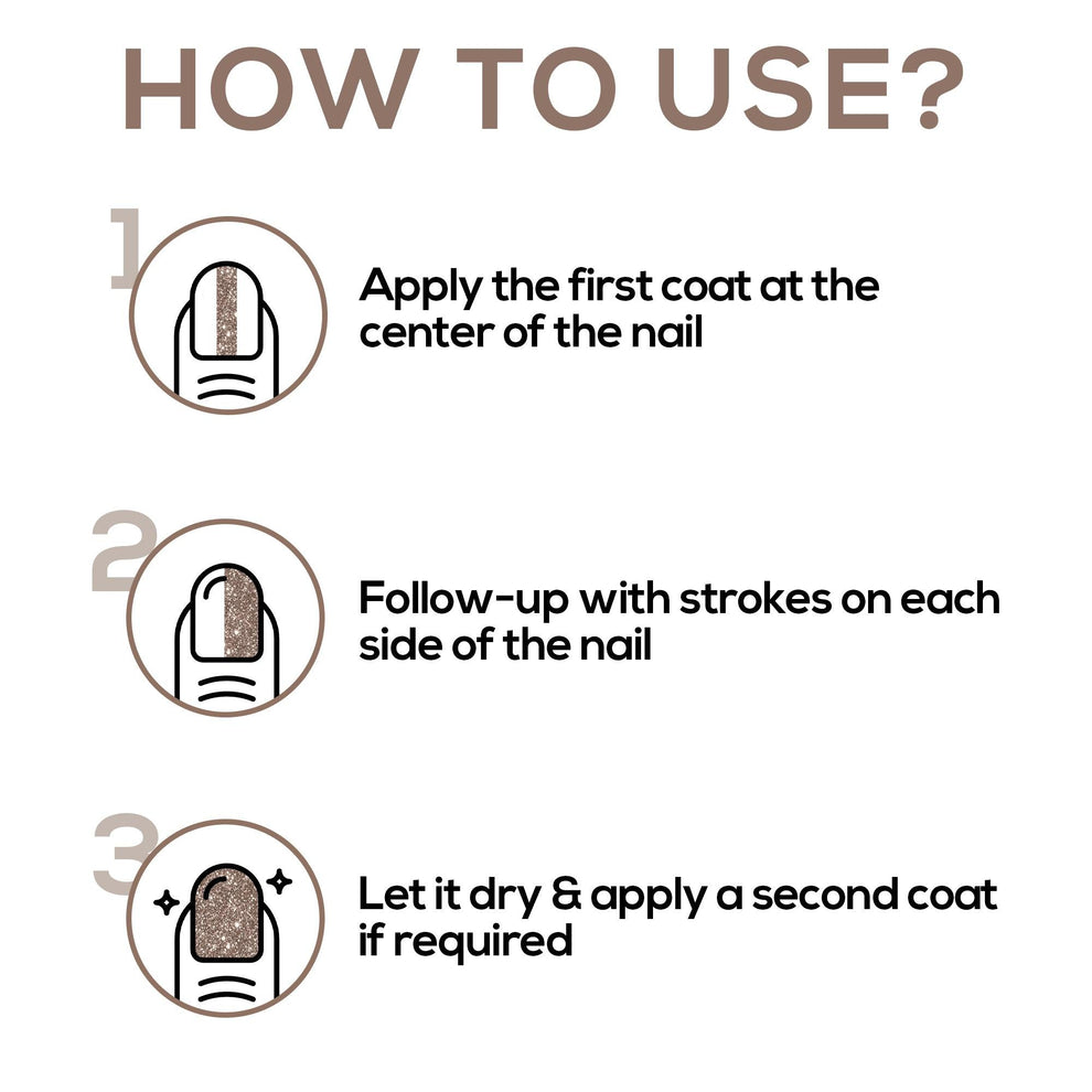 RENEE Glitterati Nail Paint (11 Copper Crush)