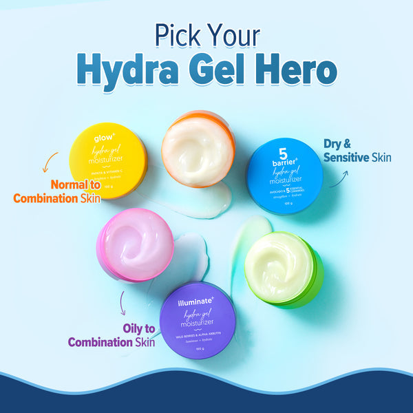 Aqualogica 5 Barrier+ Hydra Gel Moisturizer with Avocado & 5 Essential Ceramides - 100 g