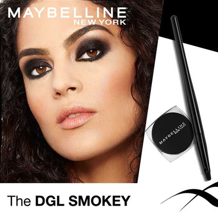 Maybelline Lasting Drama Gel Eyeliner With Expert Eyeliner Brush - 01 Black