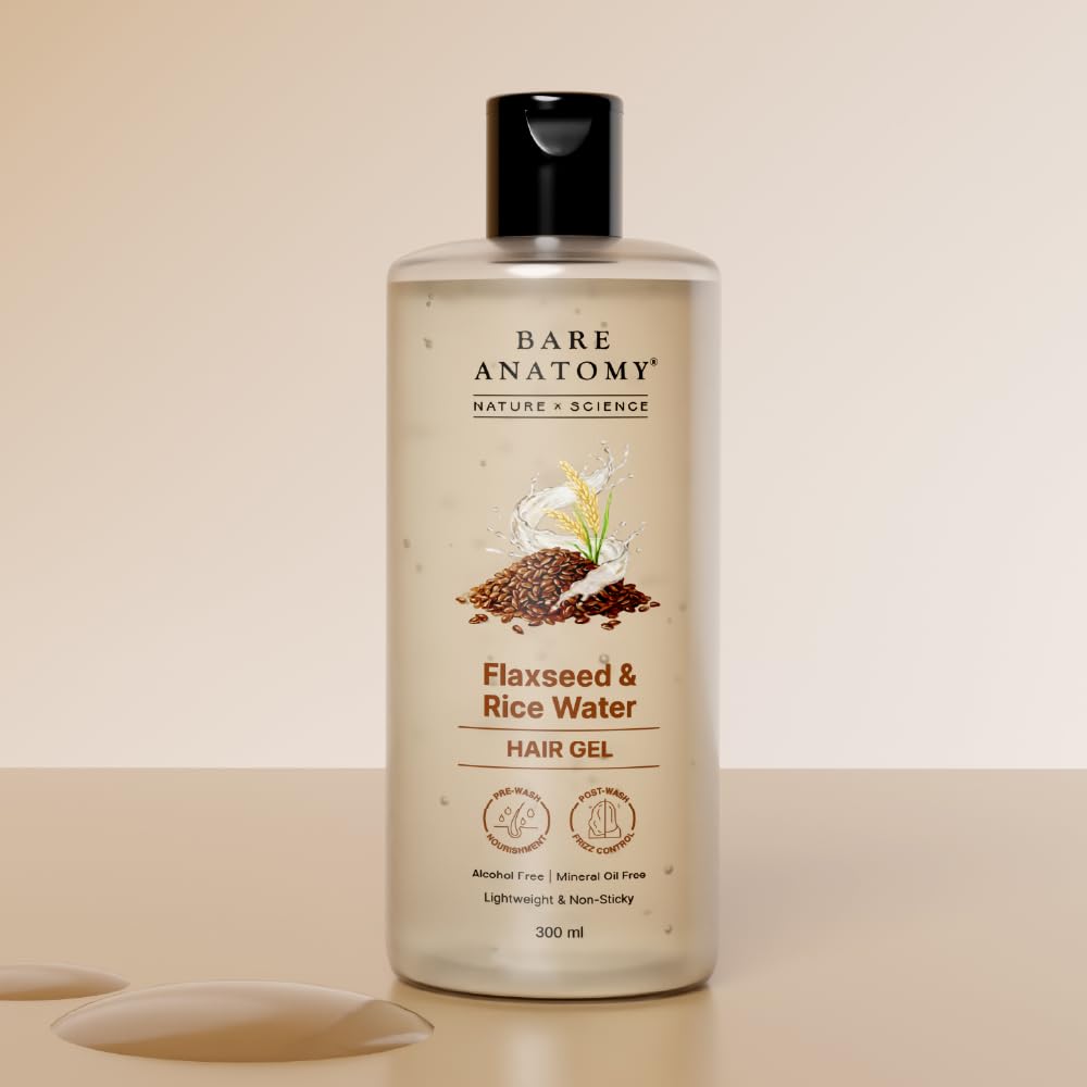 Bare Anatomy Nature x Science Flaxseed & Rice Water Hair Gel / 300ml