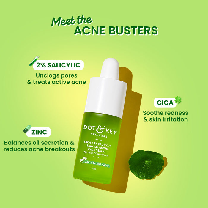Dot & Key Cica + 2% Salicylic Acid Serum for Acne (30ml)