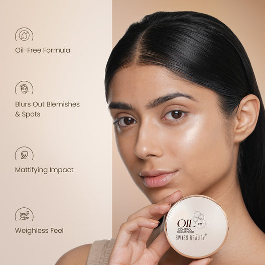 Swiss Beauty Oil Control Compact Powder (02 Light-Medium)