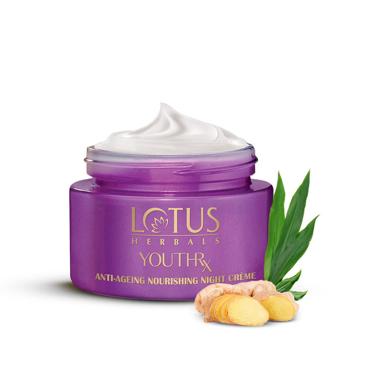 Lotus Herbals YouthRx Anti-Ageing Nourishing Night Face Cream,Reduces Fine Lines For All Skin Types (50gm)