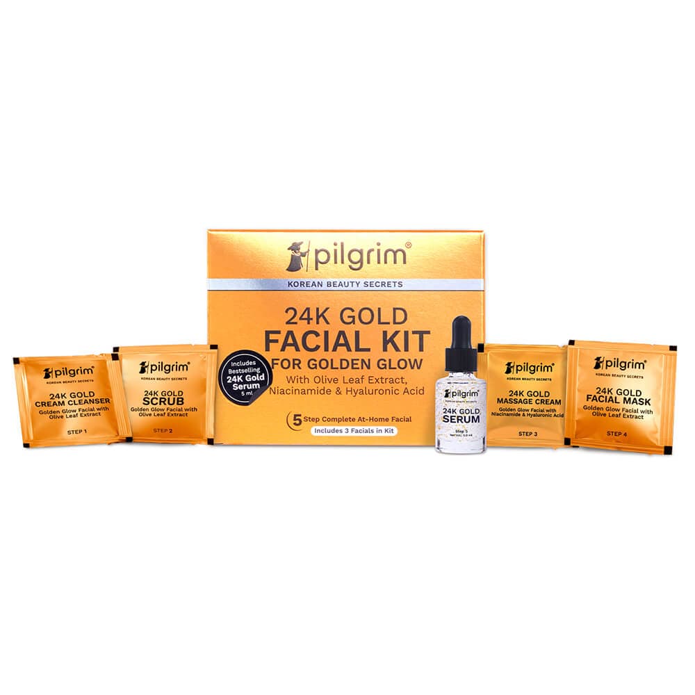 Pilgrim 24K Gold Facial Kit For Golden Glow
Make Your Skin Glow Like Gold