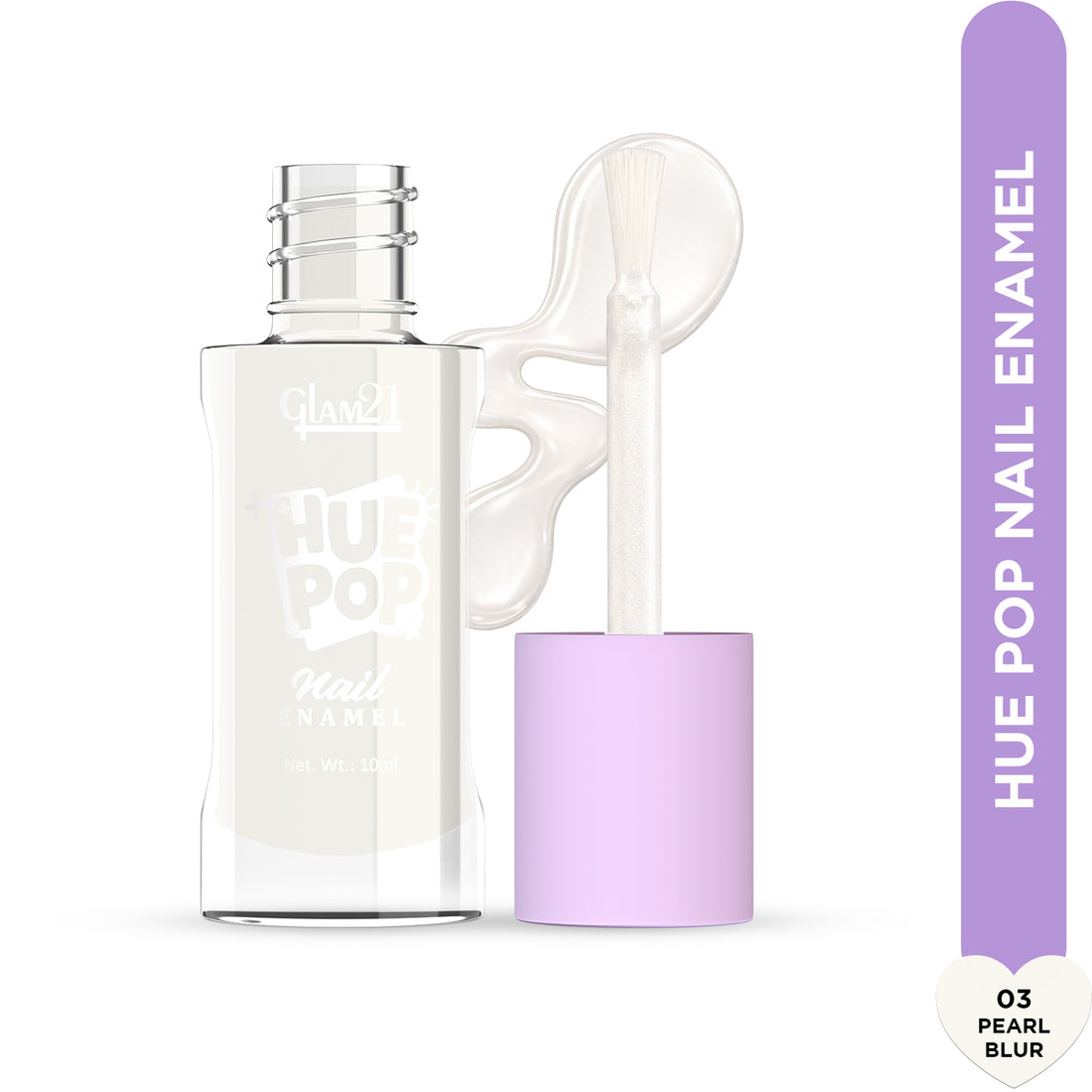 Glam21 Hue Pop Nail Paint / 03 Pearl Blur
