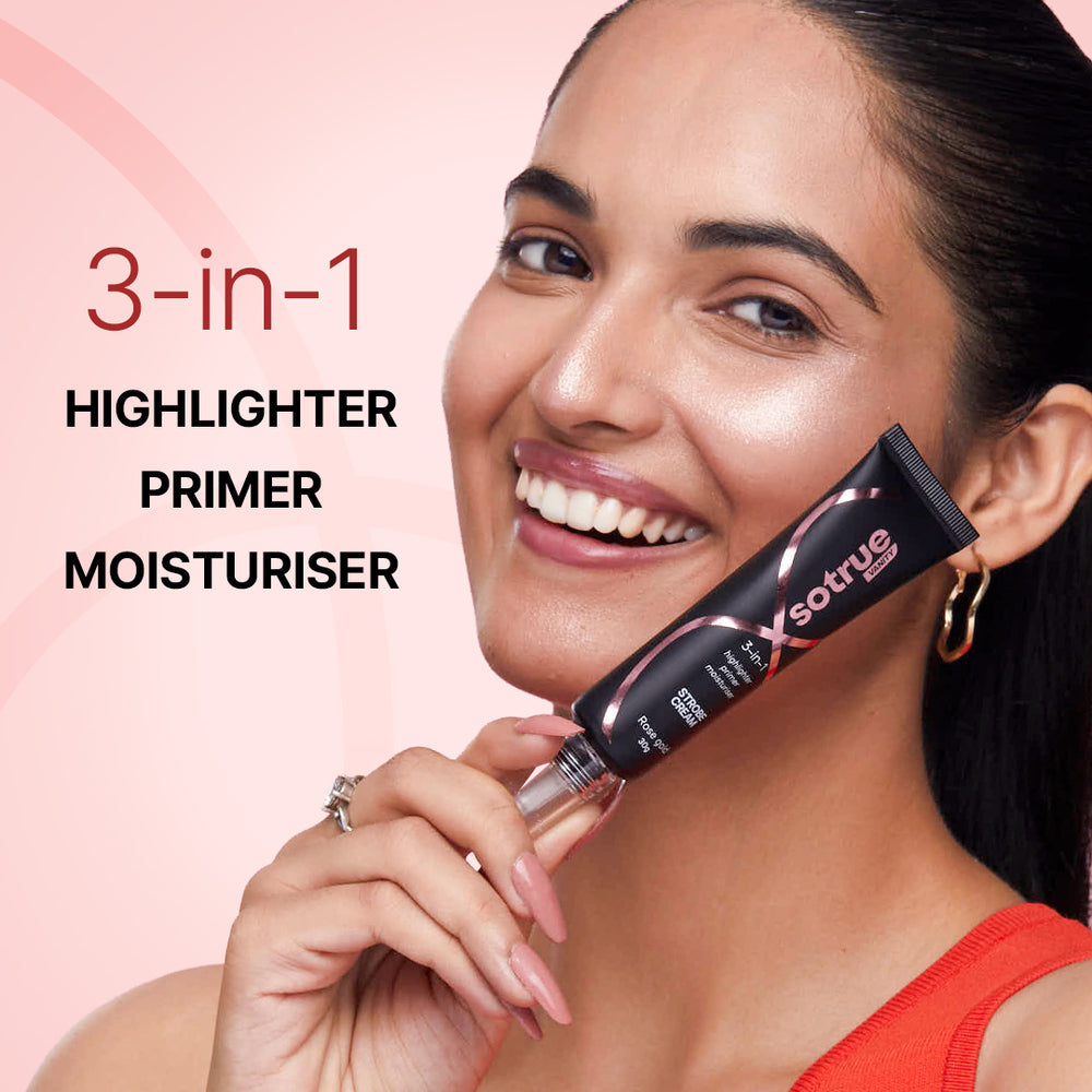 So True 3-in-1 Illuminating Strobe Cream | Rose Gold