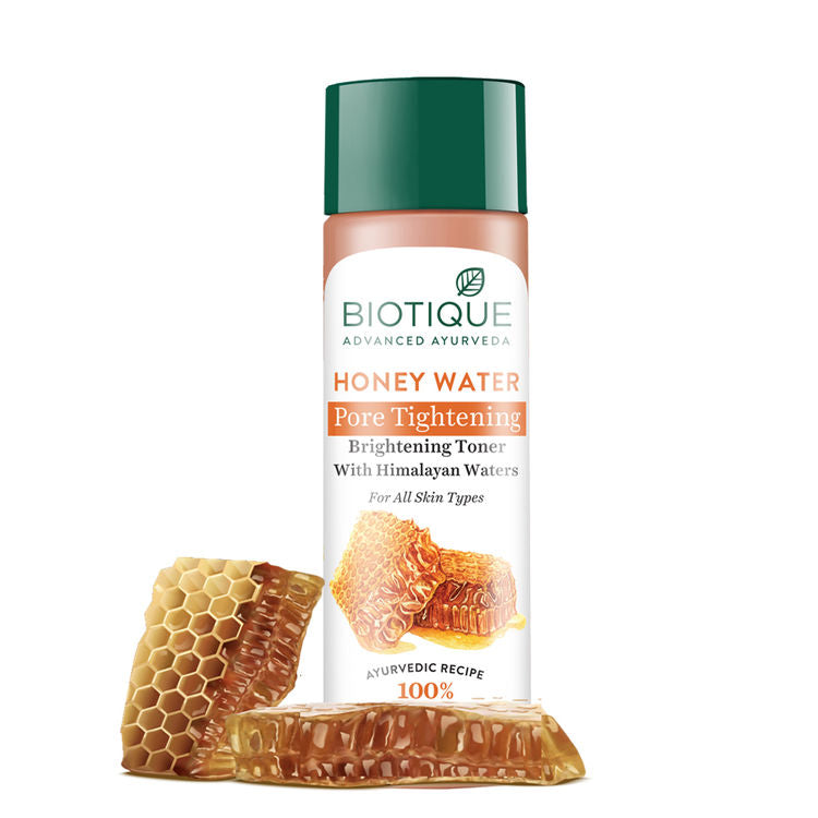 Biotique Honey Water Pore Tightening Brightening Toner With Himalayan Waters (120ml)