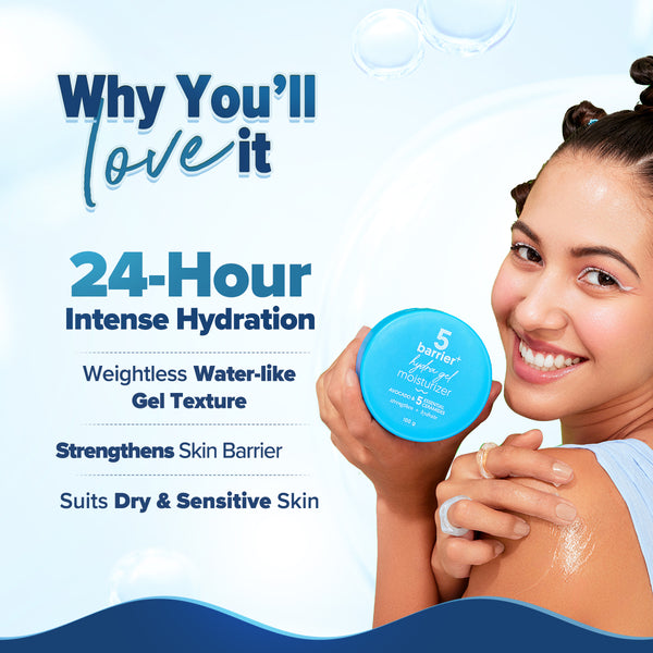 Aqualogica 5 Barrier+ Hydra Gel Moisturizer with Avocado & 5 Essential Ceramides - 100 g