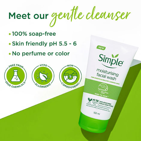 Simple Kind To Skin Moisturising Face Wash (150 ml)