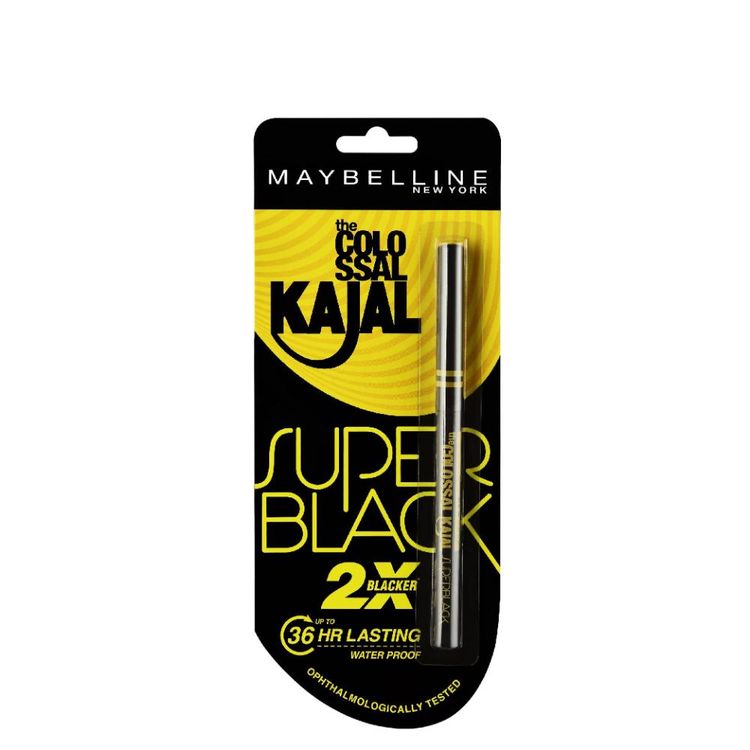 Maybelline Colossal Kajal Super Black, 2X Darker & 2X Colossal  Matte Finish Kajal