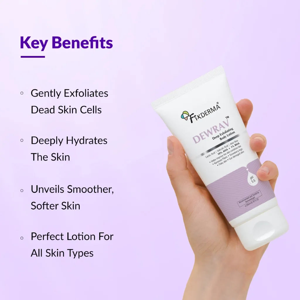 Fixderma Dewrav Deep Exfoliating Body Lotion