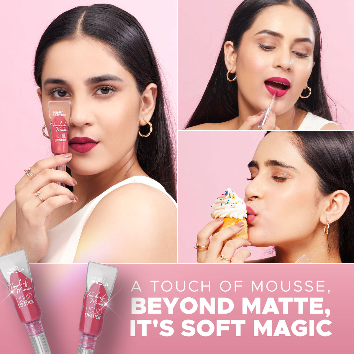 Hilary Rhoda Touch Of Mousse Lipstick (Extra Plum 06)