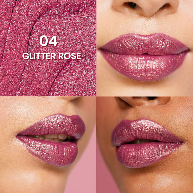 Swiss Beauty More Than Glitter Lipstick (4 Glitter Rose)