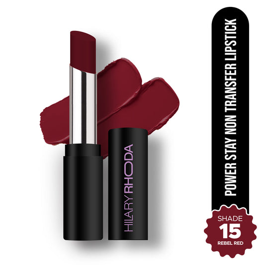 Hilary Rhoda Power Stay Non Transfer Lipstick (Rebel Red 15)