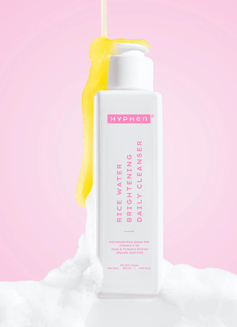 Hyphen 10% fermented rice water cleanser - 1% vit c & 0.5% glycolic acid (200ml)