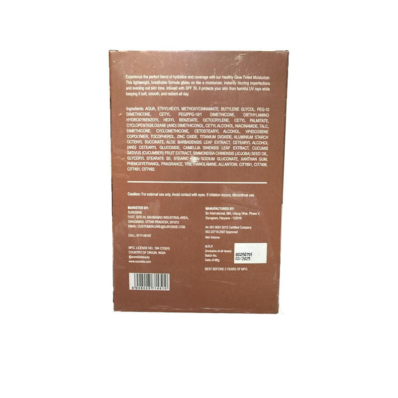 SUROSKIE My Glow Tinted Sunscreen SPF 30 For Glowy Finish Medium Shade (60ml)
