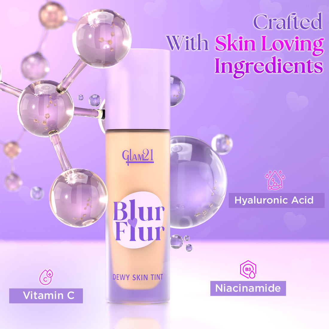 Glam21 Blur Flur Dewy Skin Tint (01 Porcelain)