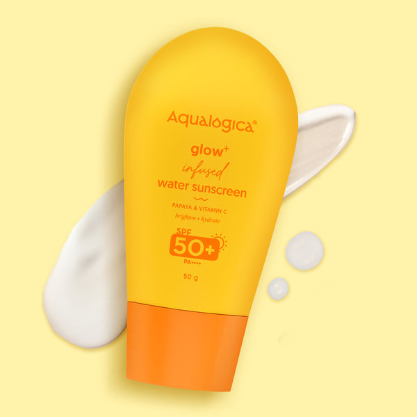 Aqualogica Glow+ Infused Water Sunscreen with Papaya & Vitamin C