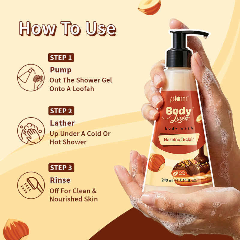 Plum Hazelnut Eclair Body Wash (240ml)