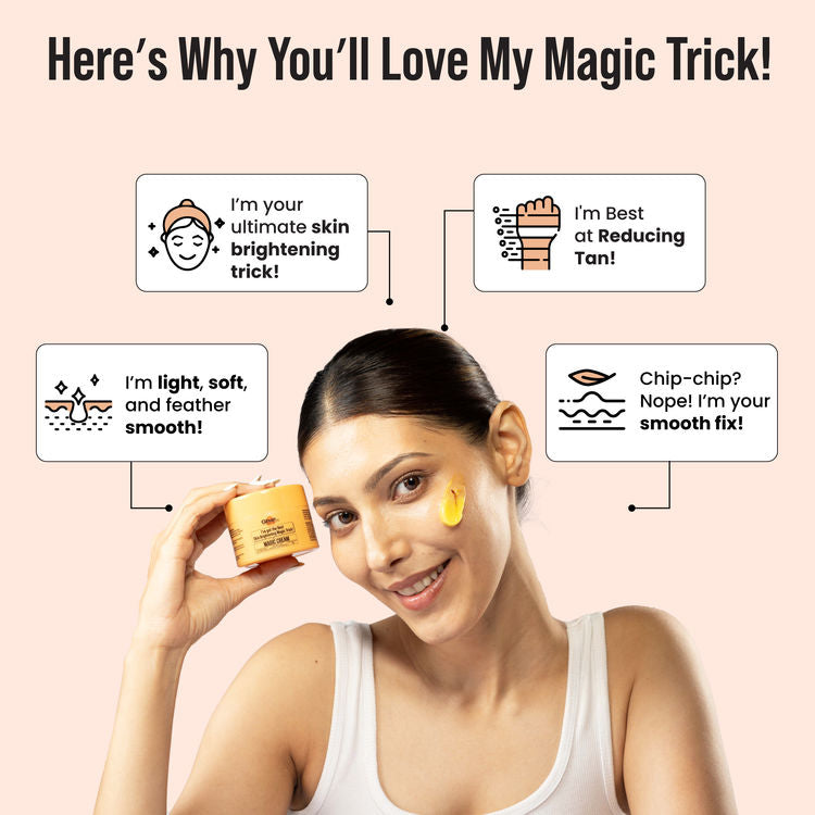 Ghar Soaps Magic moisturizing Cream | For reducing tan and providing moisture | For all skin types (50g)