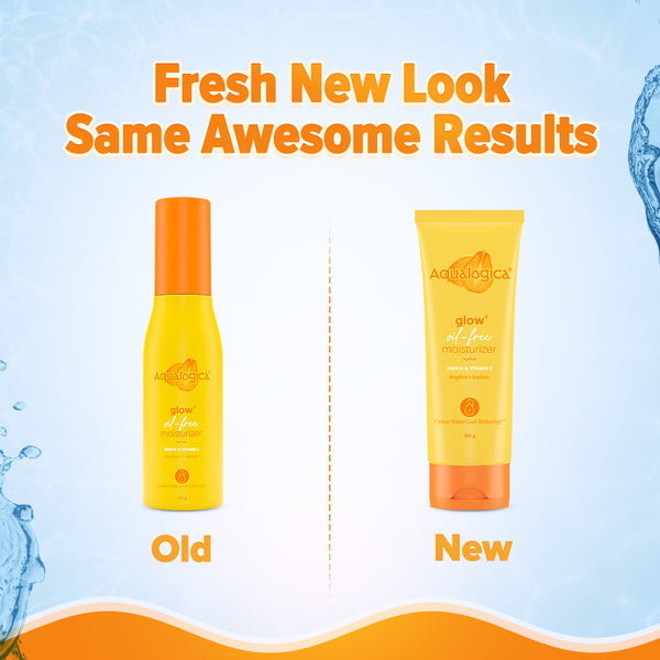 Aqualogica Glow+ Oil Free Moisturizer with Papaya & Vitamin C for Glowing Skin - 100g