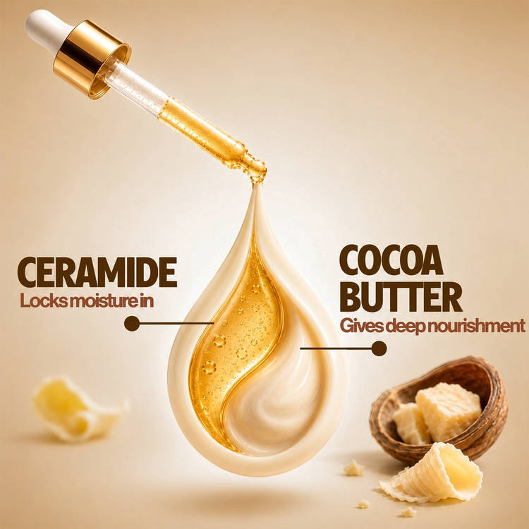 Vaseline Cocoa Glow Serum In Lotion 100% Pure Cocoa & Shea Butter for Glowing & Soft Skin (200ml)