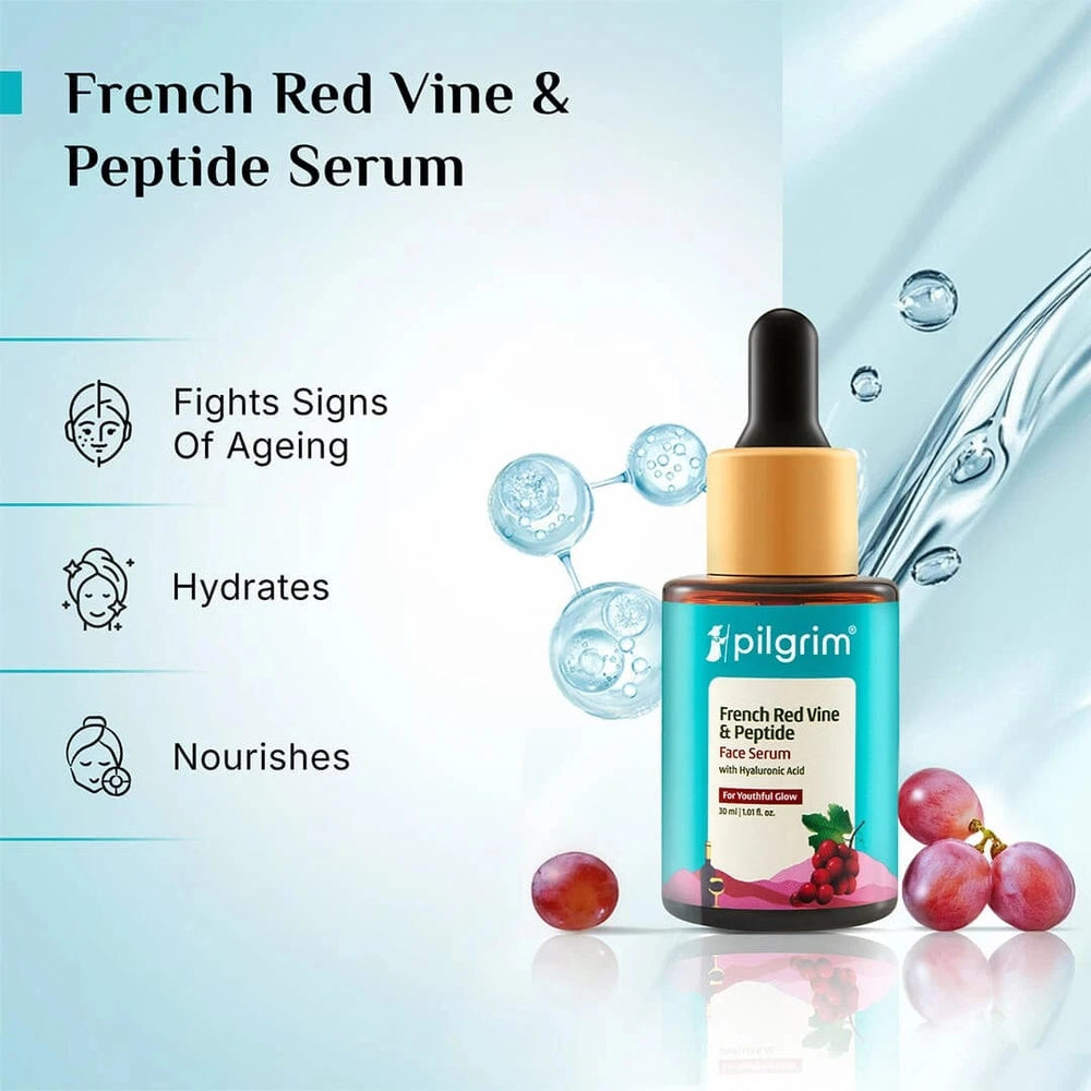 Pilgrim Red Vine Face Serum for Anti-Ageing