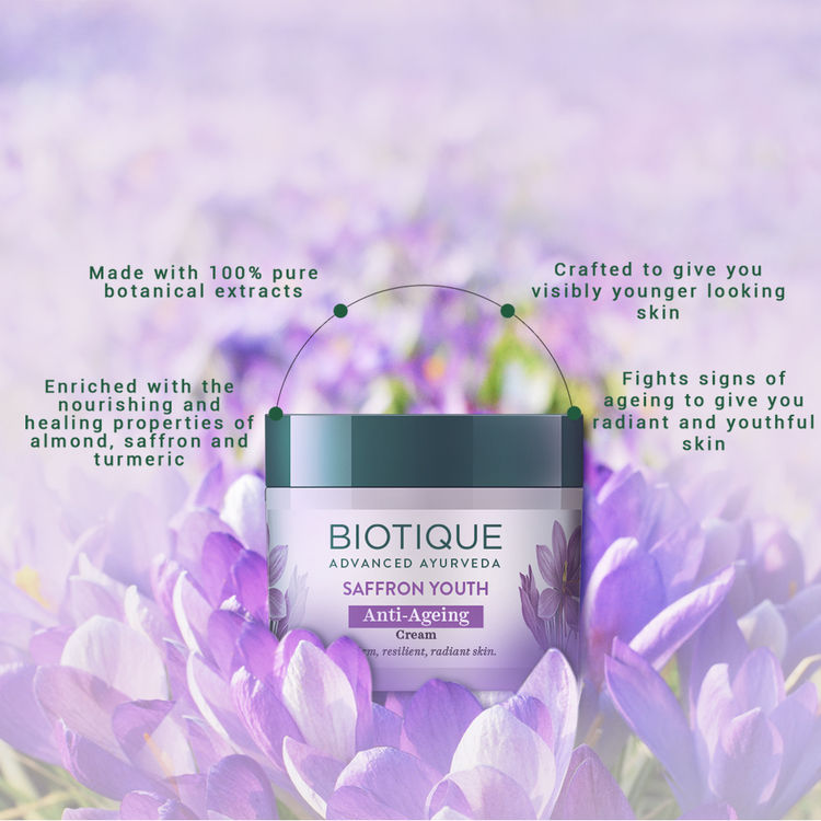 Biotique Saffron Youth Anti-Ageing Cream (50gm)