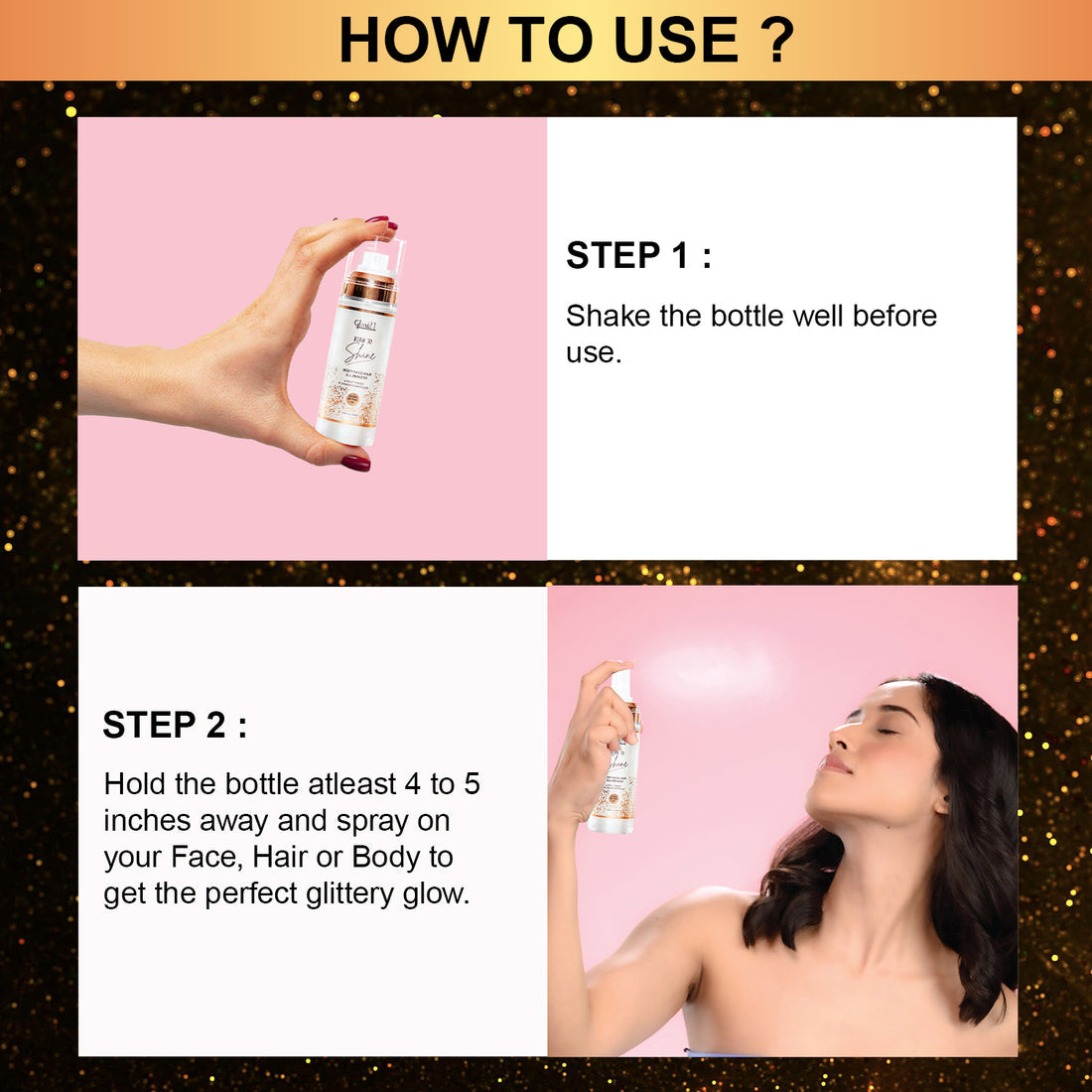 Glam21 Born to Shine Illuminioser spray (Golden)