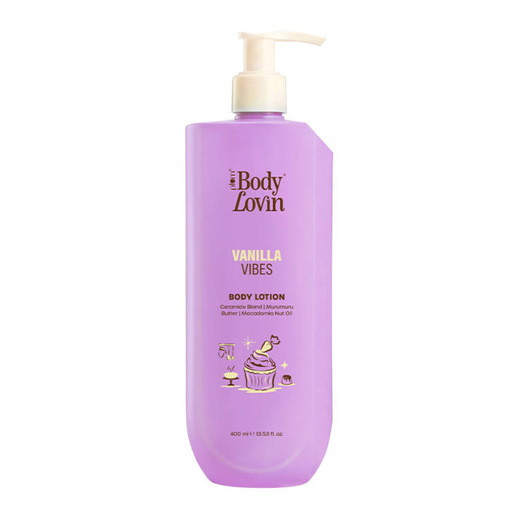 Plum BodyLovin Vanilla Vibes Body Lotion Nourishing & Barrier-Repairing Velvety Cream Formula (400ml)