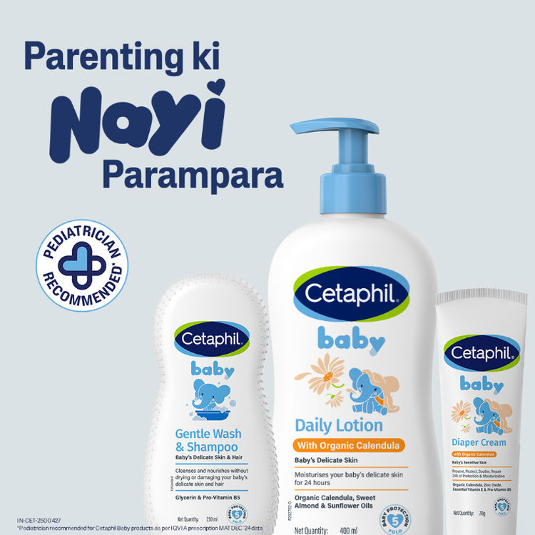 CetaphilBaby Daily Lotion With Organic Calendula for Face & Body (400ml)