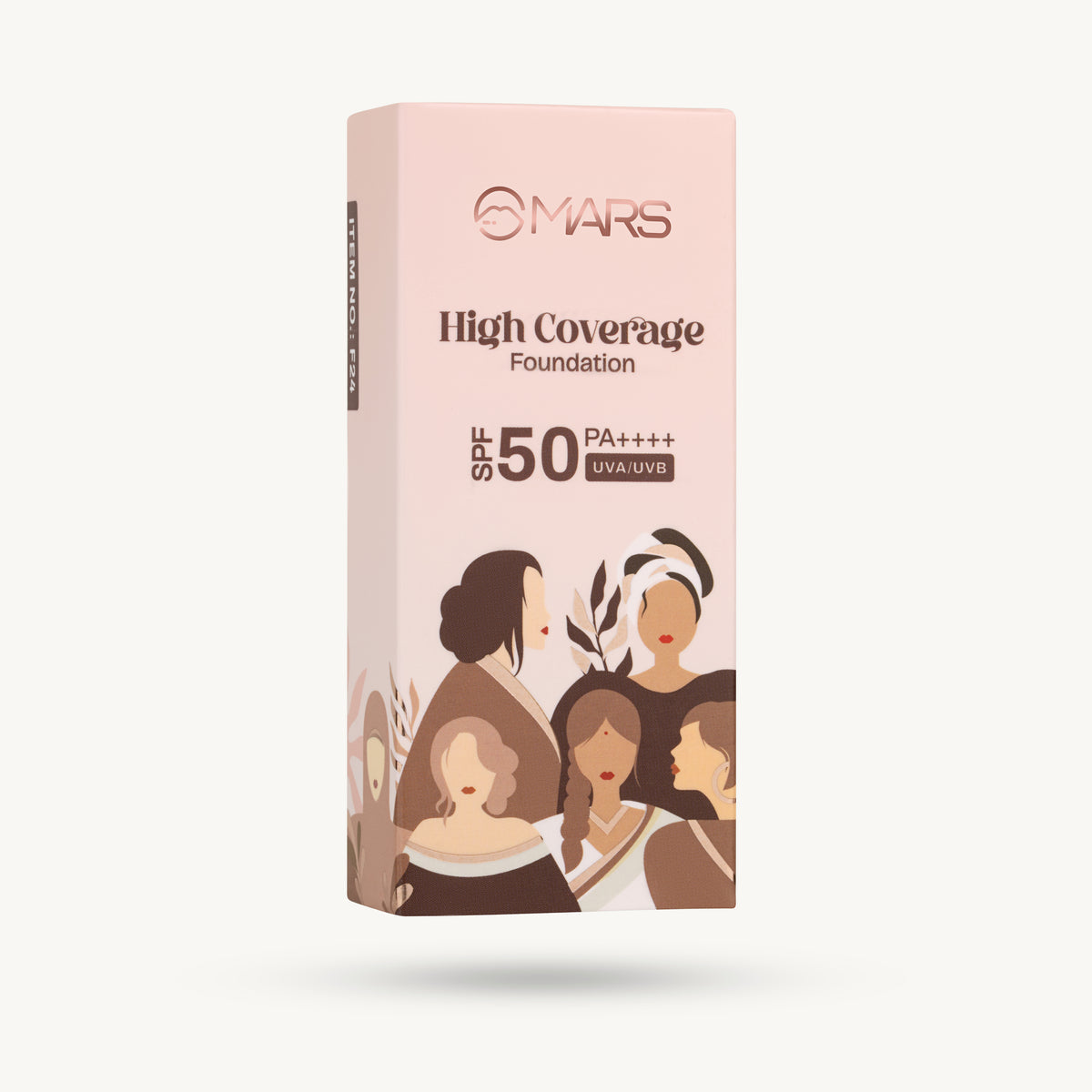 Mars High Coverage Foundation in a Tube | SPF 50 PA++++ UVA/UVB (08 deep tan)