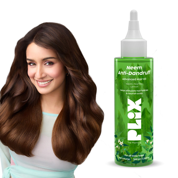 Plix Neem Anti-Dandruff Advanced Hair Oil (for Soothing Scalp, Reducing Flakes & Enhancing Hair Texture)