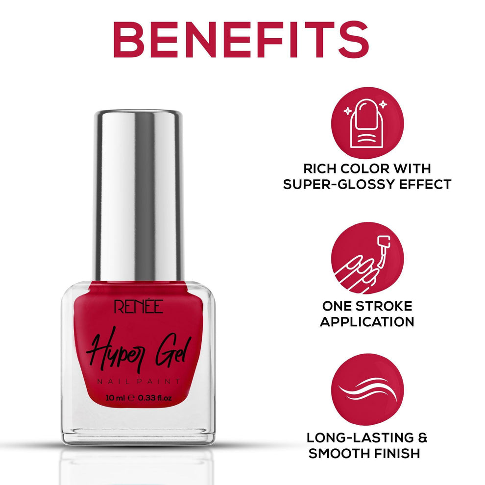RENEE Hyper Gel Nail Paint 10ml (25 Cherry Pop)