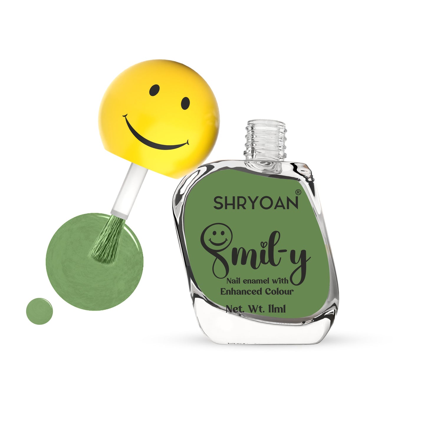 Shryoan Ultra Glossy Nail Paint(Glade Green)