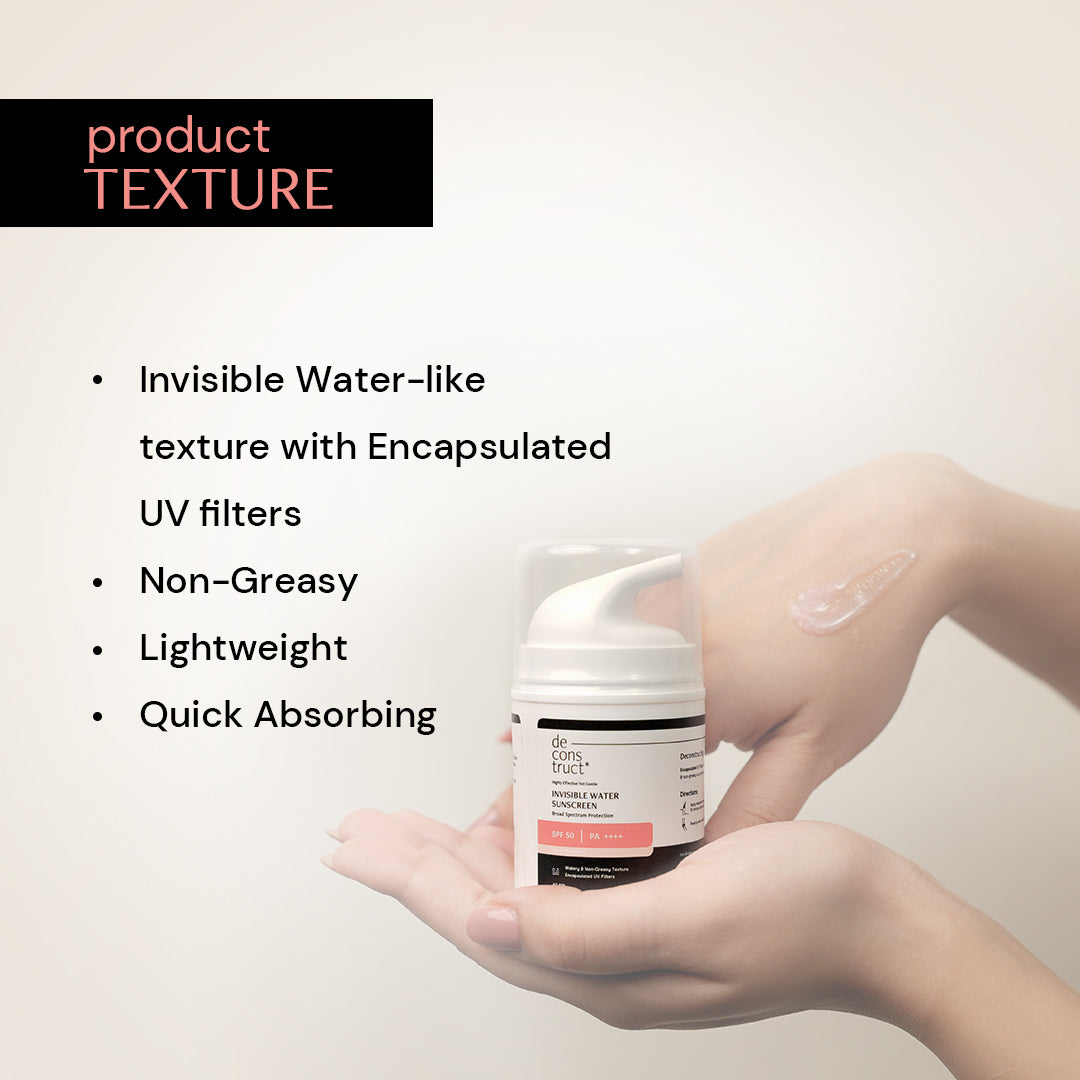 Deconstruct Invisible Water Sunscreen SPF 50 PA+++